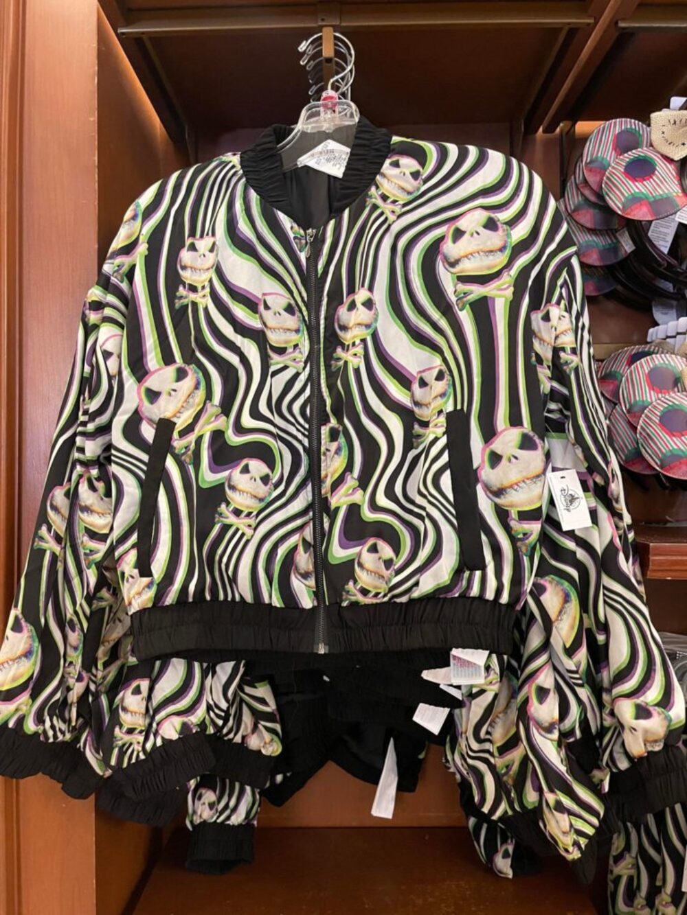 Disney Parks Nightmare Christmas Jack Skellington psychedelic bomber jacket